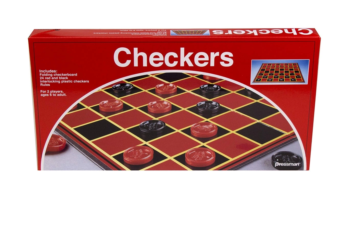Checkers Folding - Red & Black