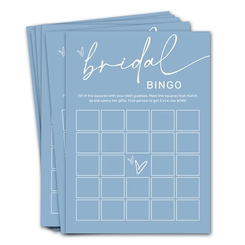 Bridal Shower Bingo - 25 pieces Unisex-Adults