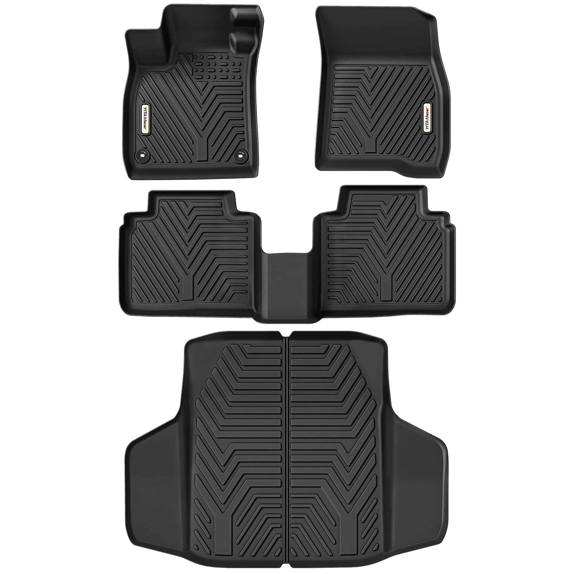 yitamotor Floor Mats & Trunk Mat - Honda Accord 2026 2025 2024 2023 1st, 2nd Row and Cargo Liners