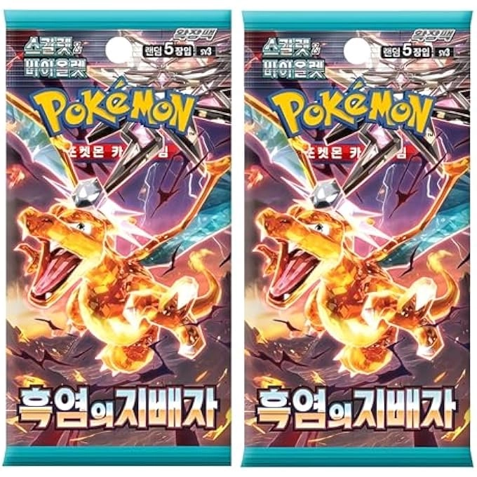 Pokémon Obsidian Flames Booster Pack - Korean 2pcs