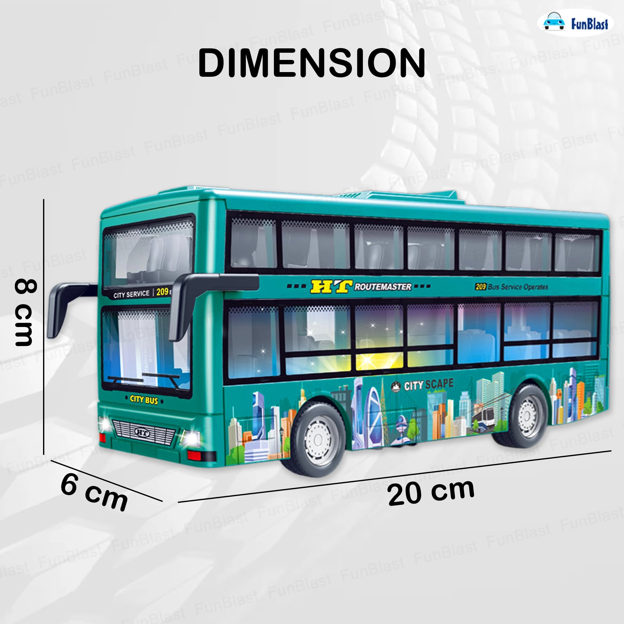 City Bus Toy - 1 Count