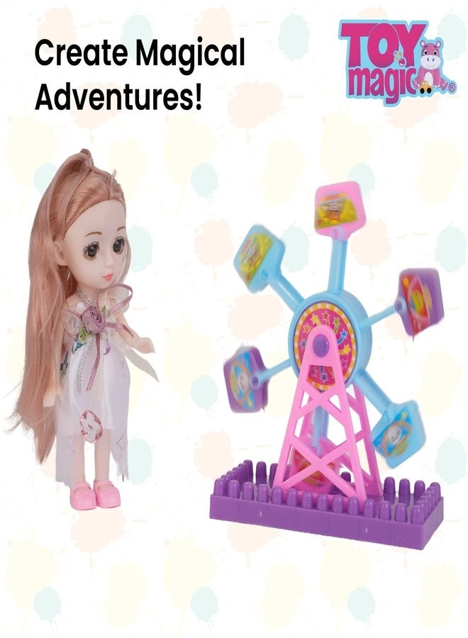 Colourful Candy Doll - 6-inch Realistic Hair Pretty Eyes Ages 3+ Gift Set