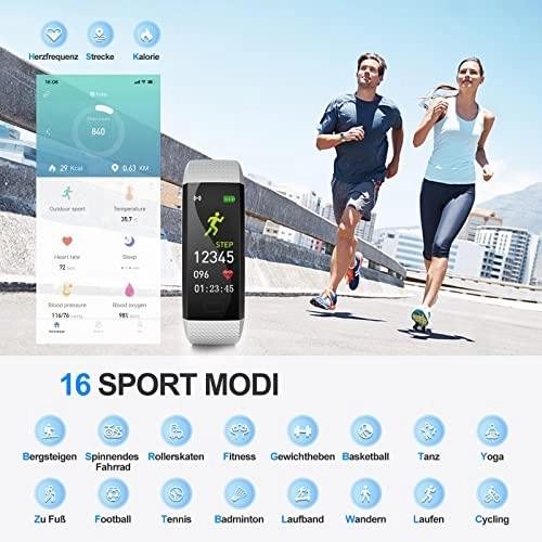 Fitness Bracelet - Heart Rate Monitor IP68 Waterproof