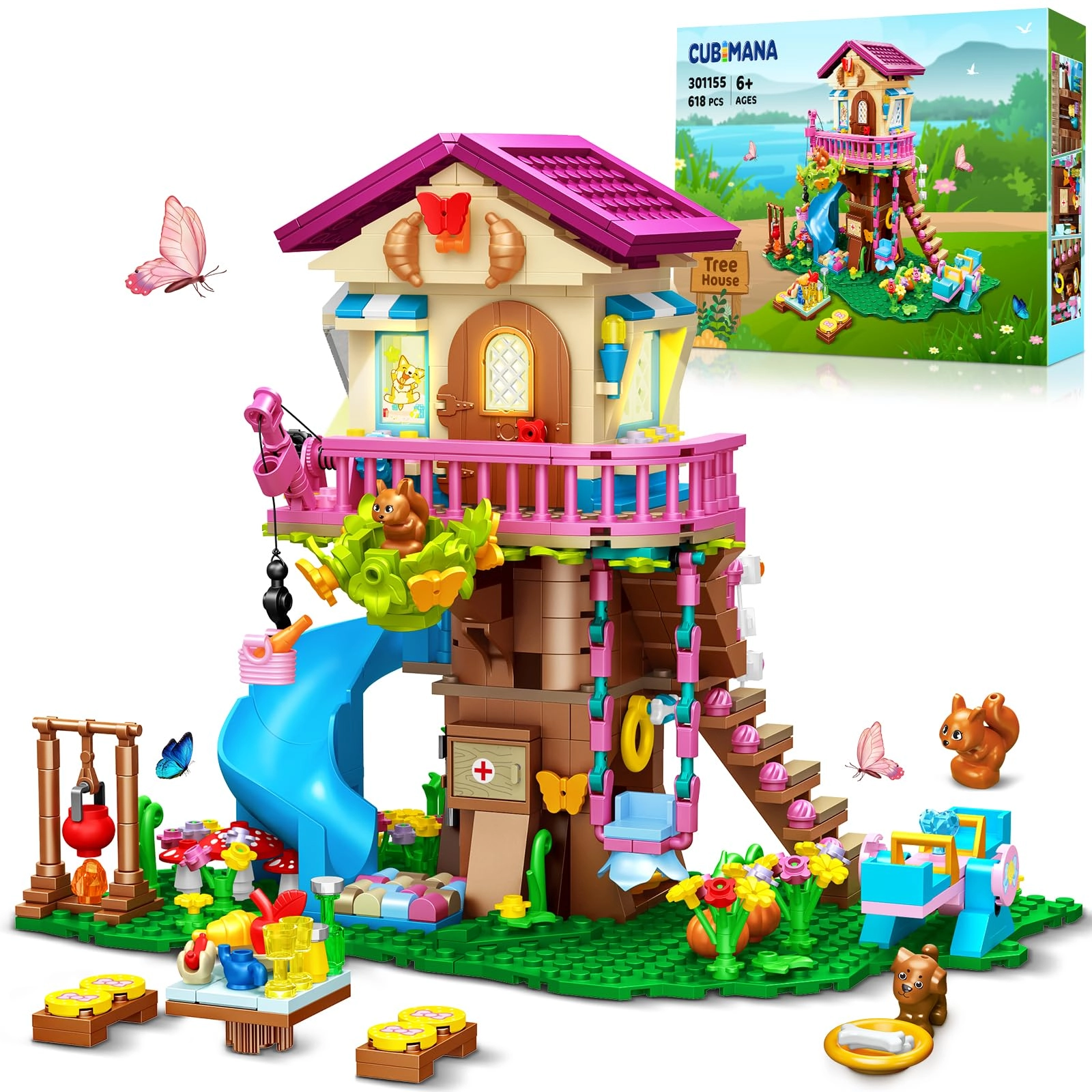 CUBIMANA tree house - 618 pcs