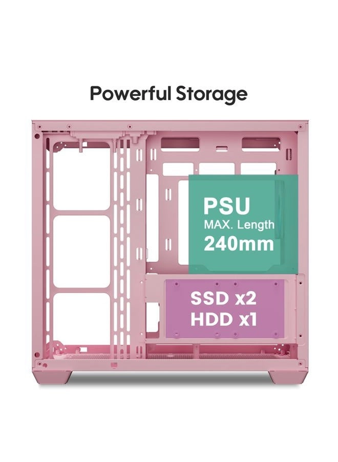 AL900 - 270° Full View Tempered Glass ATX