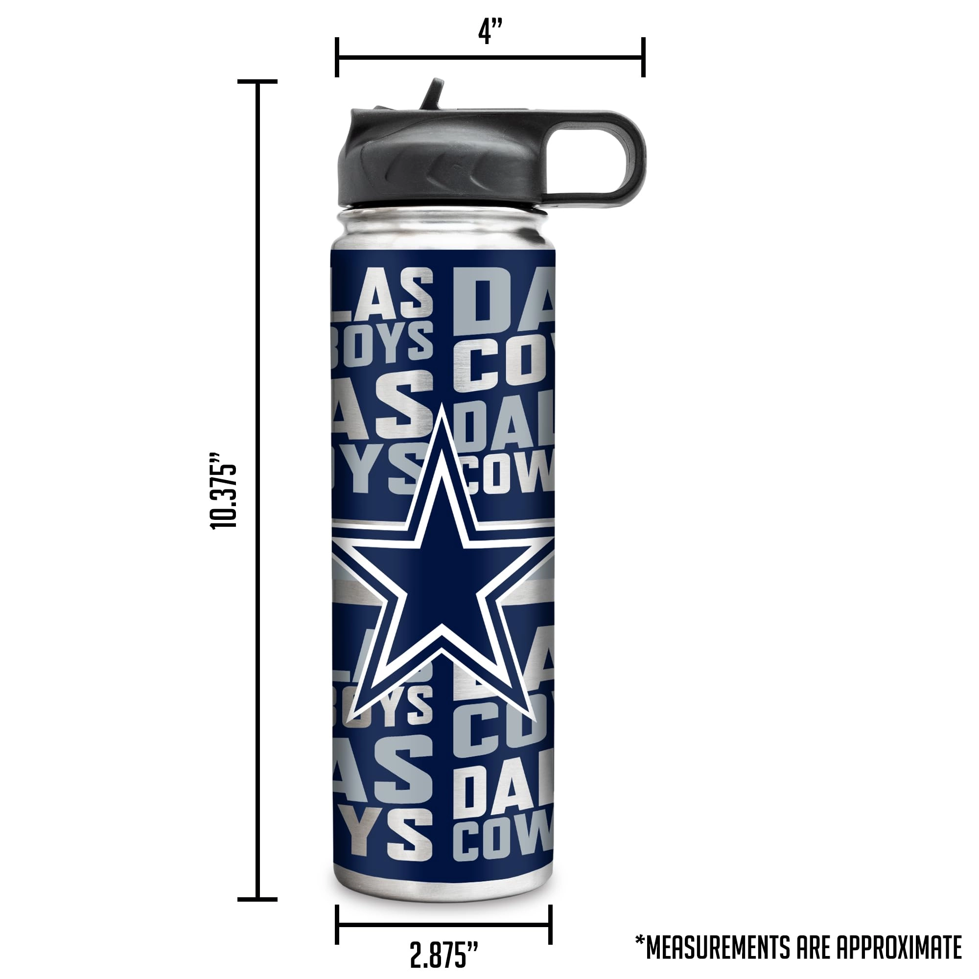 Stainless Steel NFL Football Tumbler - 650ml