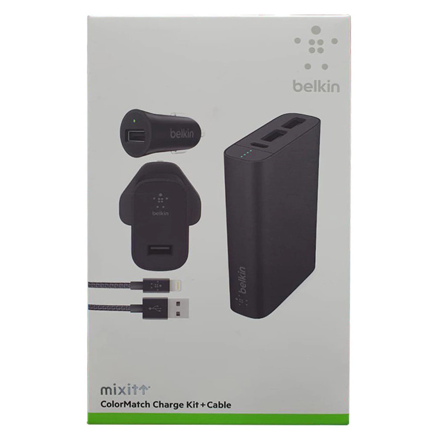 Power Bank - 6600 mAh 2.4A + Car Charger - 12W + Home Charger - 12W