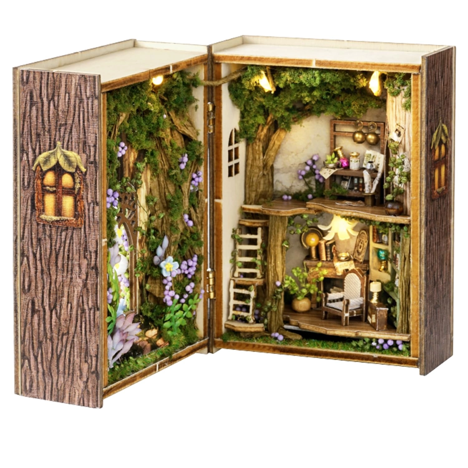 MAGQOO DIY Miniature Dollhouse Kit - Happy Manor 1:100
