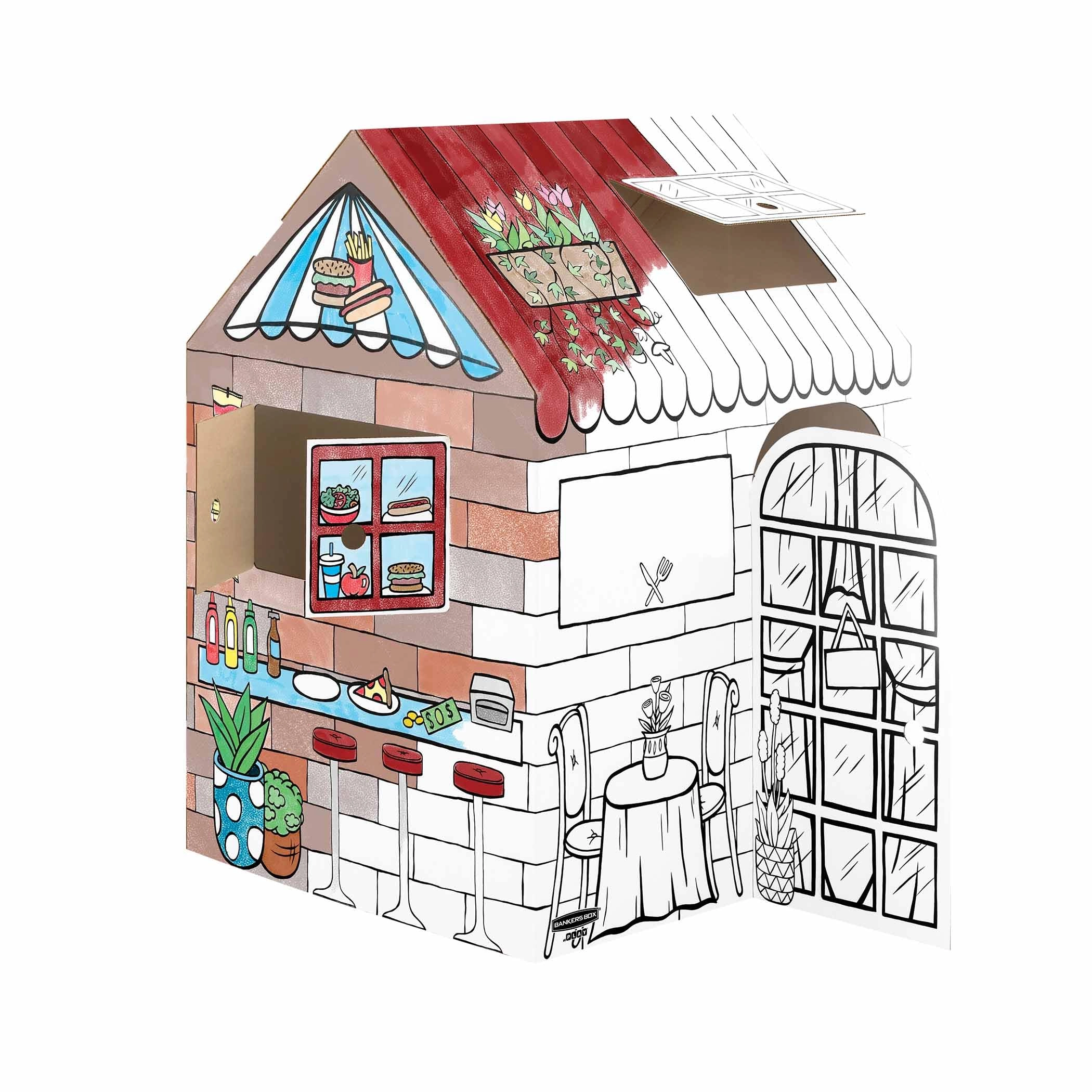 Fellowes Treats and Eats Playhouse - 81.3 x 96.5 x 121.3 cm Ages 3+