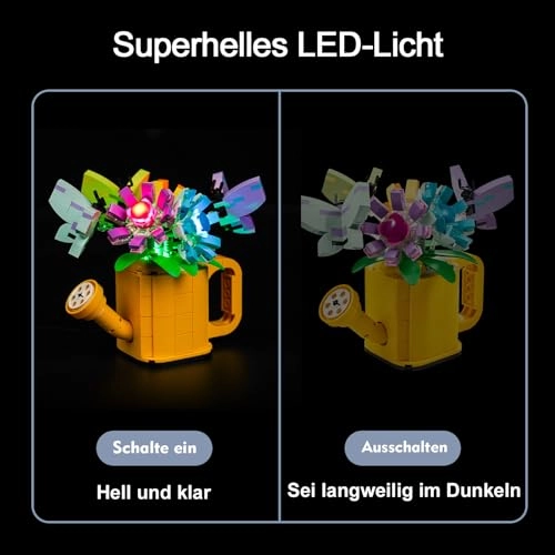 31149 Flowers in Watering Can - USB Battery 5V