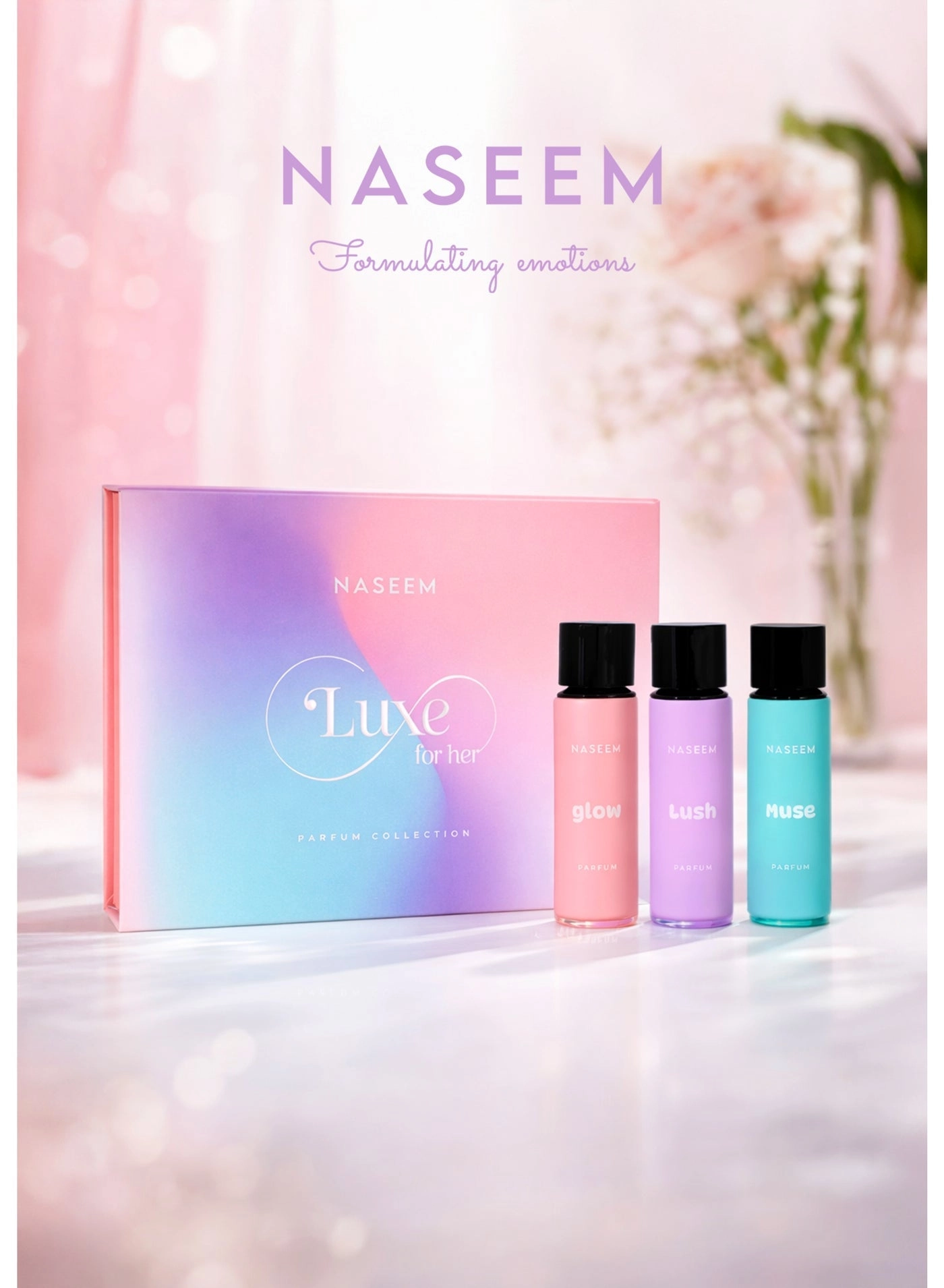 Lush - Eau de Parfum 30ml + Glow - Eau de Parfum 30ml + Muse - Eau de Parfum 30ml