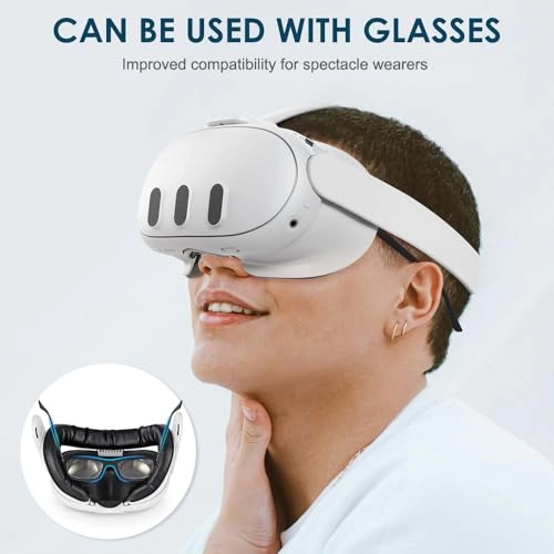 K3 Facial Interface - PU Leather Face Pad Compatible with Quest 3