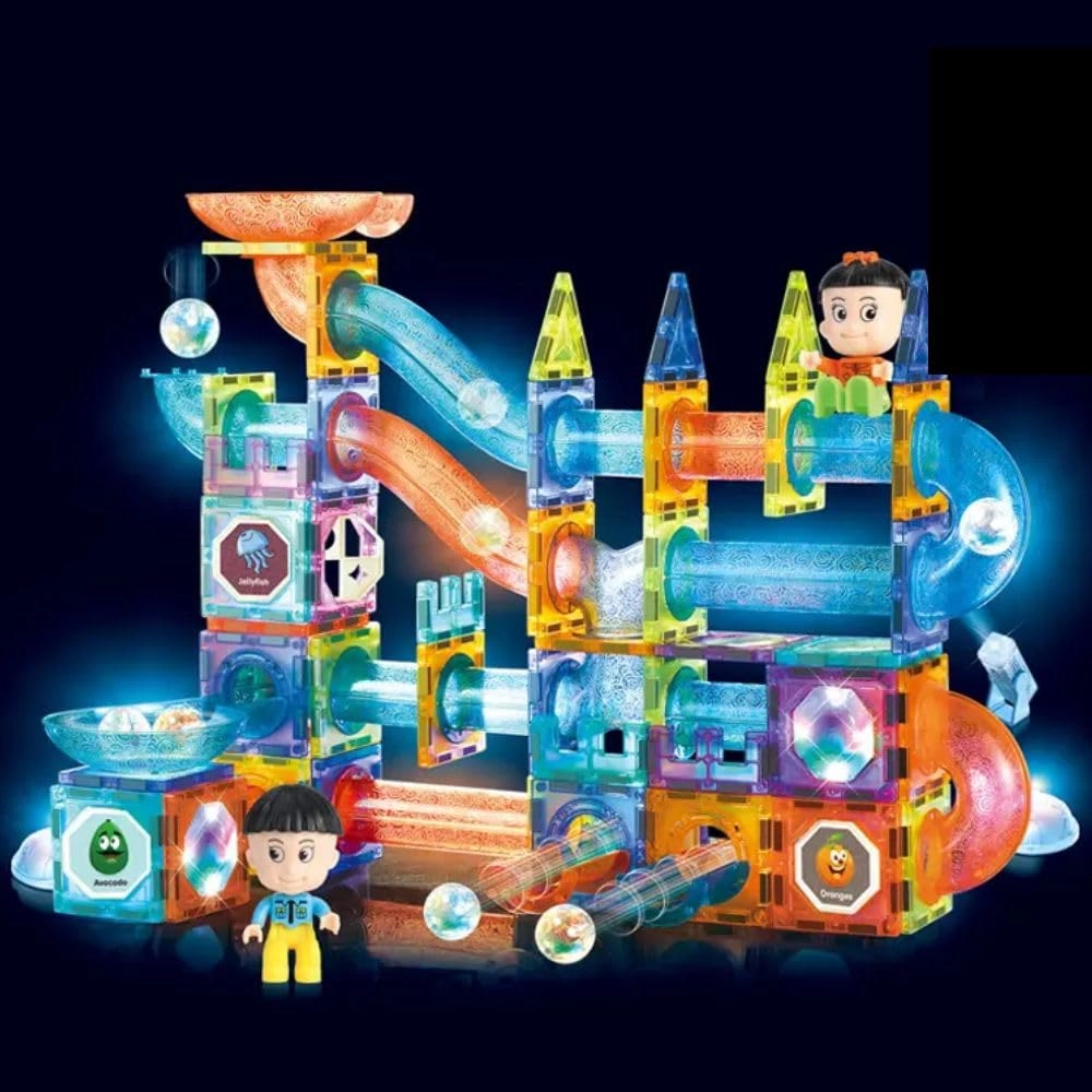 Light Magnetic Tiles - 36 months - 9 years 75 pieces