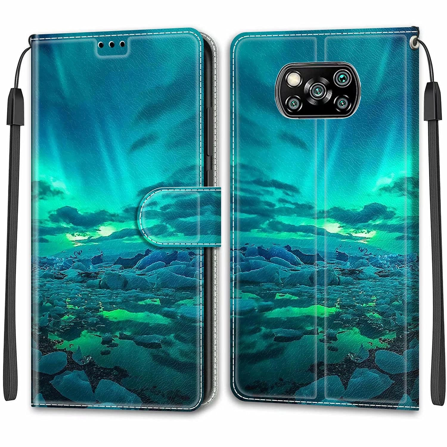 Wallet Case for Xiaomi POCO X3 NFC - Faux Leather, Thermoplastic Polyurethane