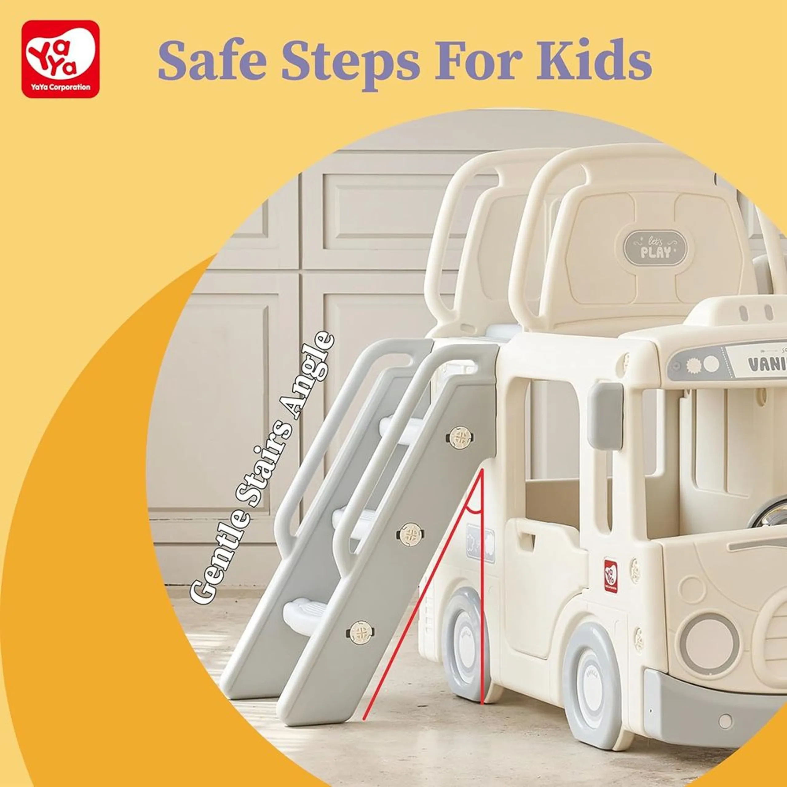 3-In-1 YAYA Bus Slide Set - Melody Suitable for 2 to 6 years