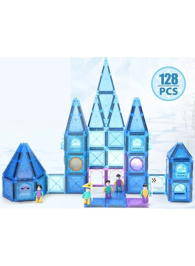 Magnetic Blocks Set - 128 pcs Castle