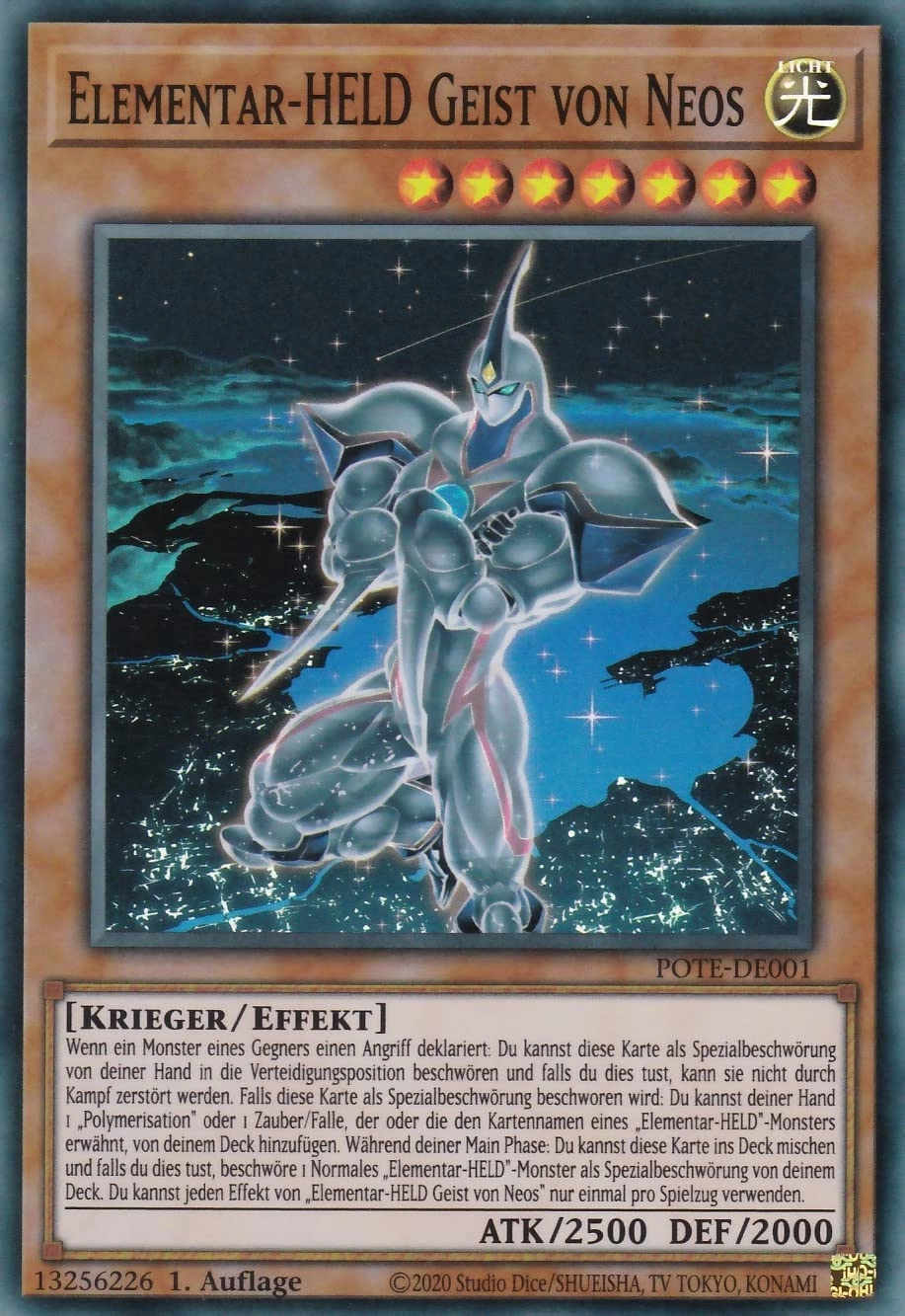 KNMI Yugioh Elemental Hero Ghost of Neos POTE-DE001 - German
