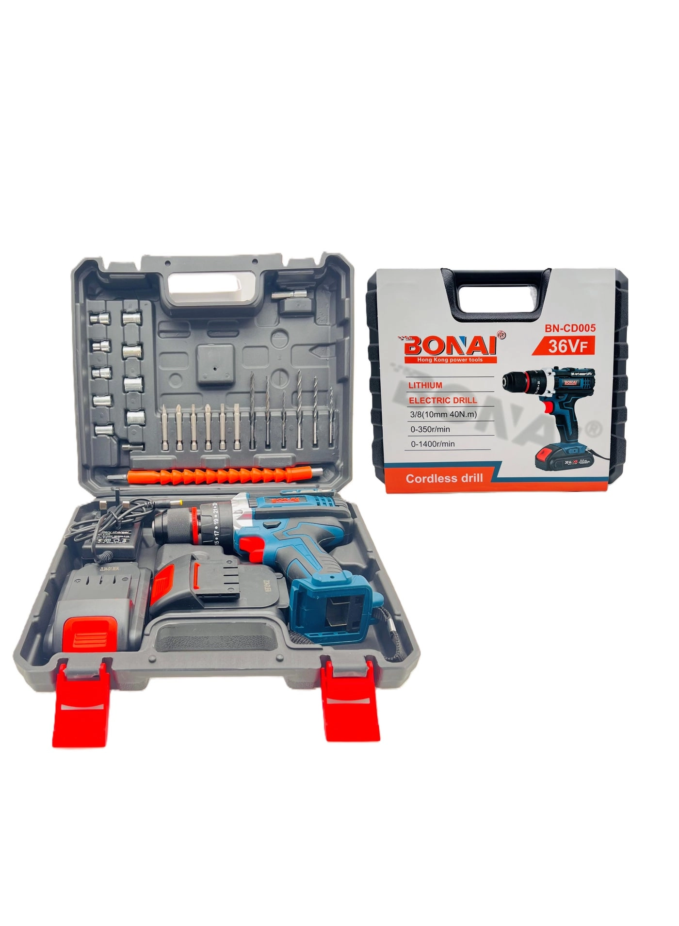 Cordless Electric Drill - 2.0 Ampere-hour 36 Volt