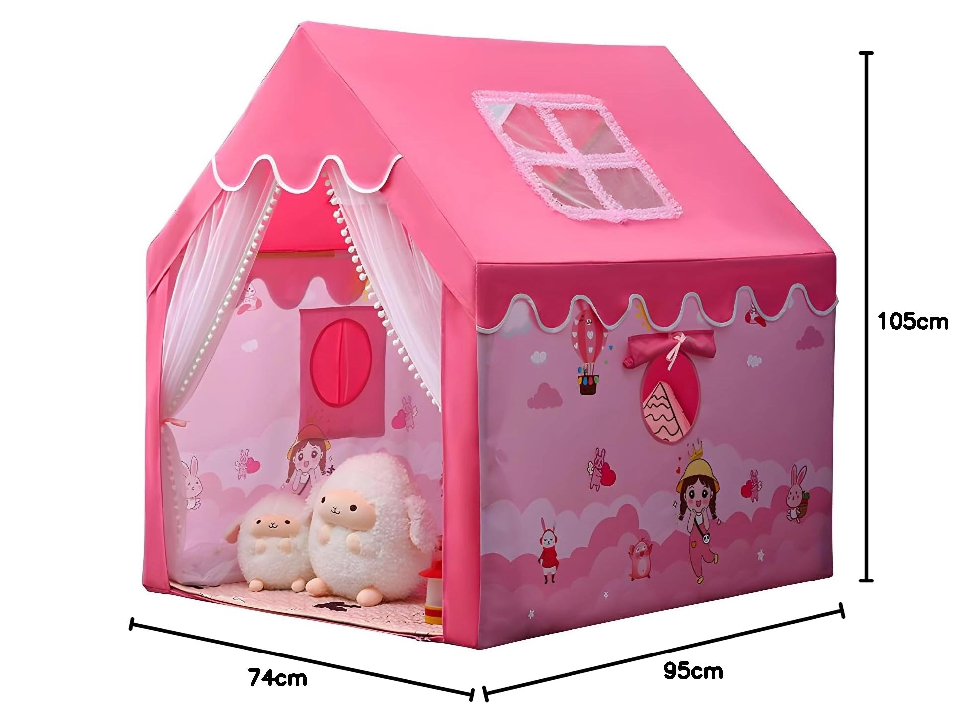 Castle Playhouse - Medium Pink Princess