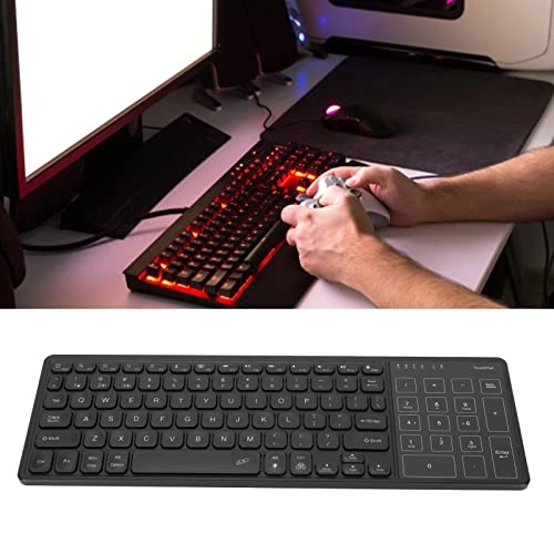 Wireless Keyboard - 2.4Ghz Numeric Touchpad RGB Backlit