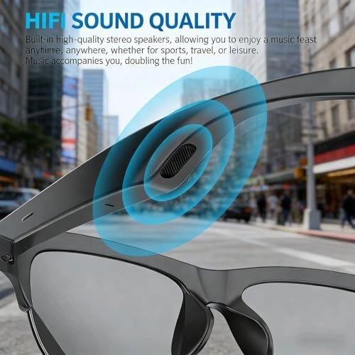 AI Translation Smart Glasses - 52MM ND2-400 Bluetooth