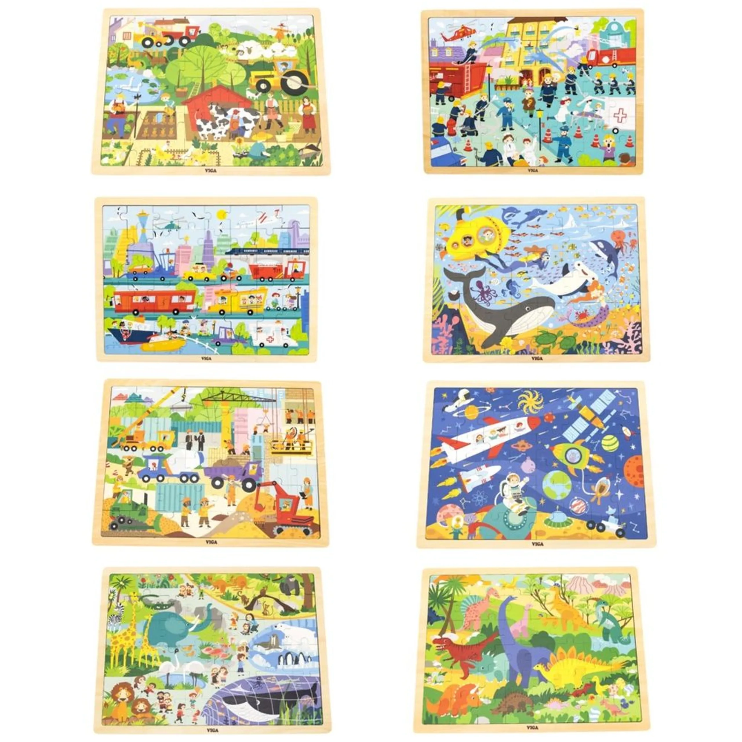 Zoo Wooden Puzzle (SW-44587) - 48 pcs