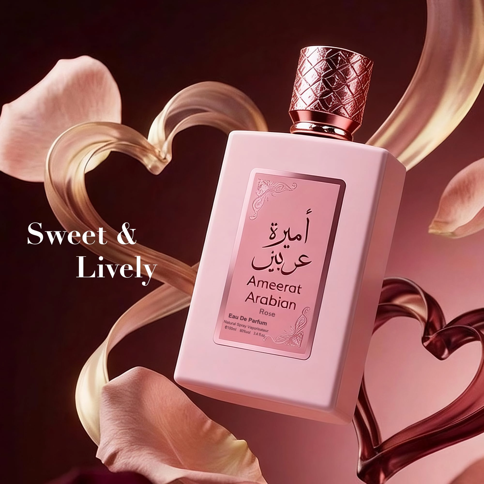 Ameerat Arabian Rose - Eau de Parfum 3.4 Fl Oz