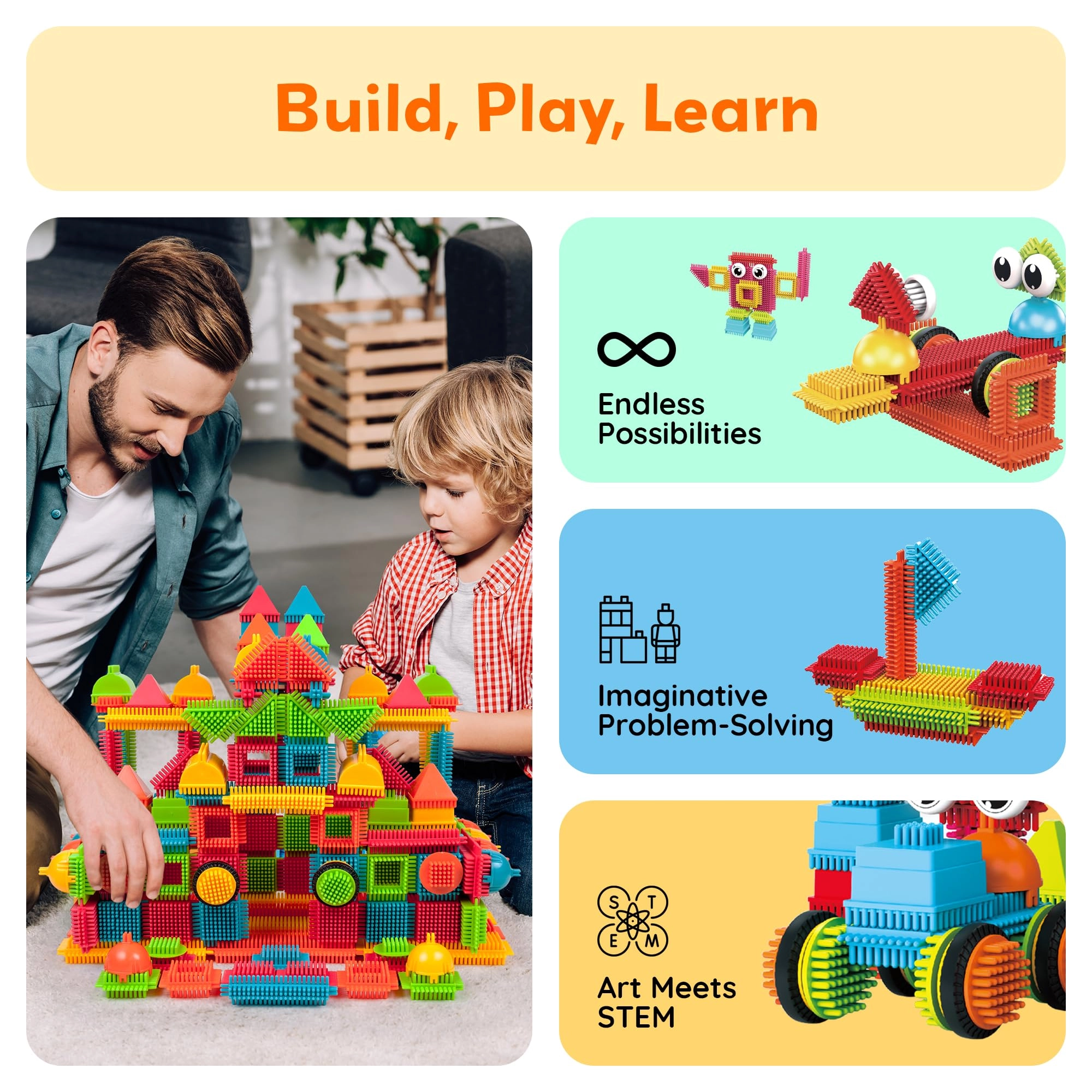 Magnetic Blocks Hedgehog Set - Hedgehog 240pcs