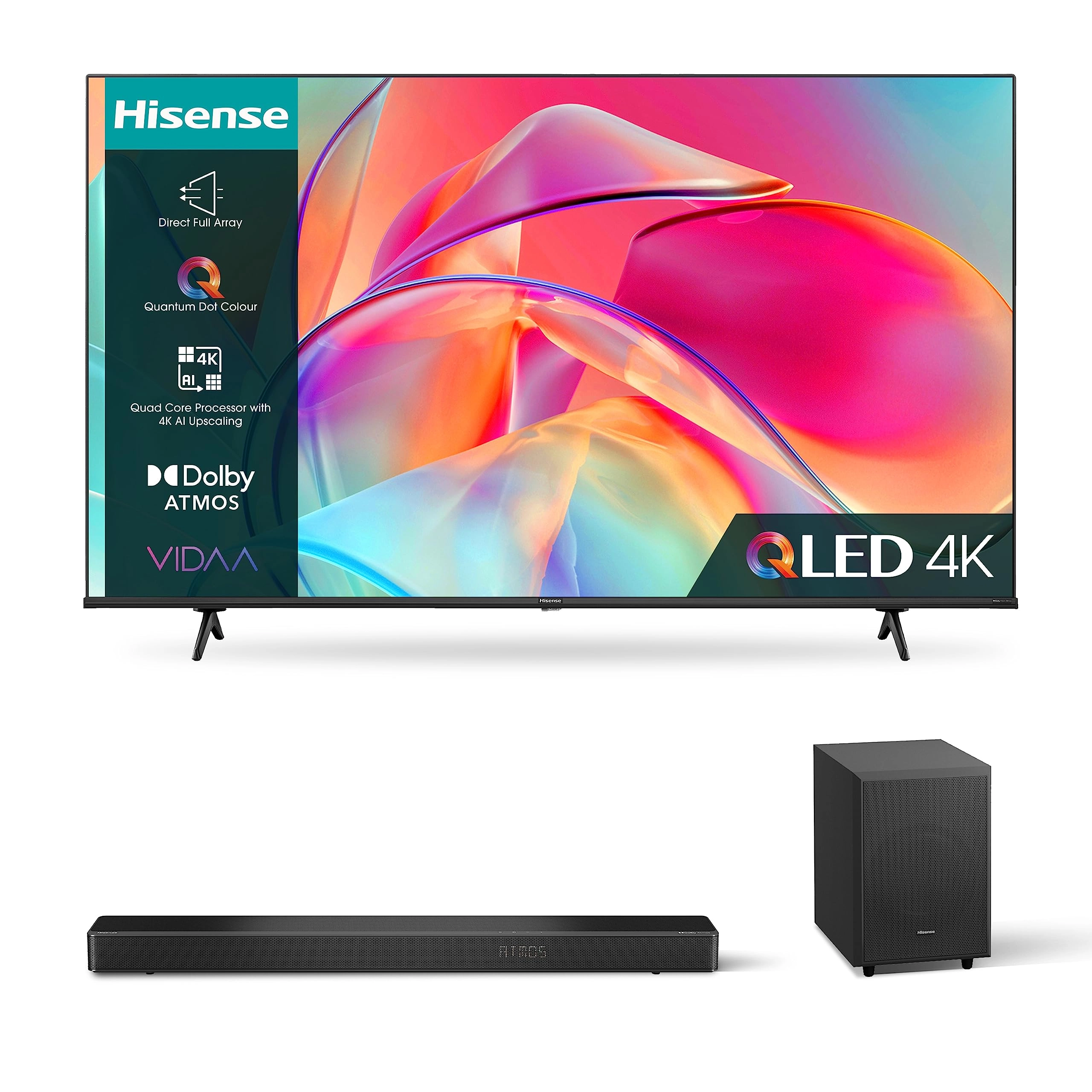 Hisense 43E7KQTUK - 43 INCH + AX3120G