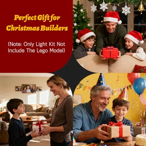 Led Lighting Kit for LEGO-10325 Alpine Lodge - Compatible with Lego Icons Christmas Village