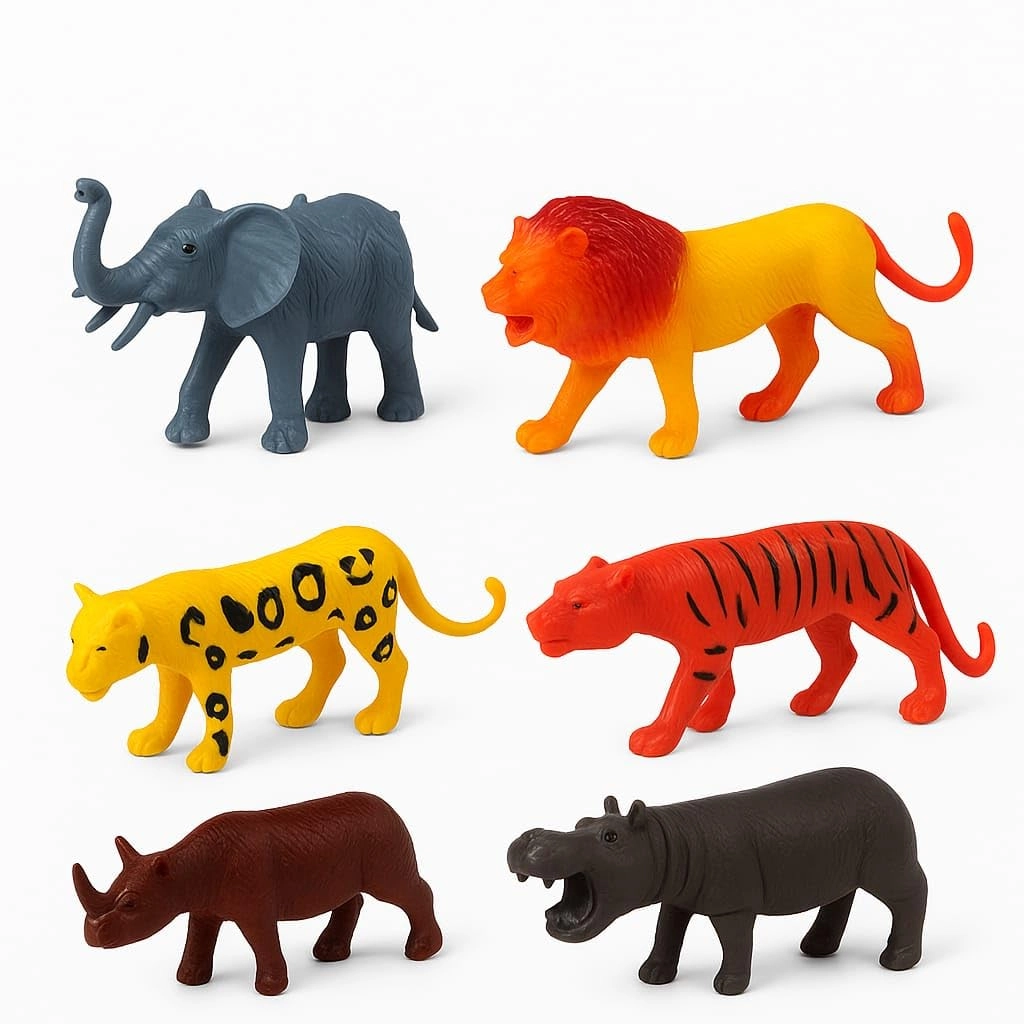 Liztora's Kids Nest, Tamilnadu, India -627751, +91 9629586911 , contactliztora@gmail.com Wild Animal - 24yr Animals 6pcs