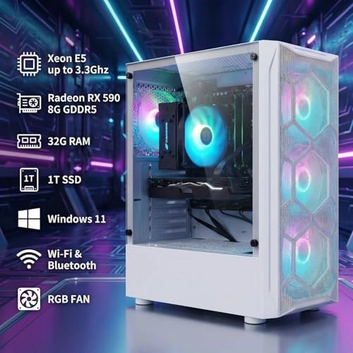 Gaming PC Desktop Computer - 32GB 1TB