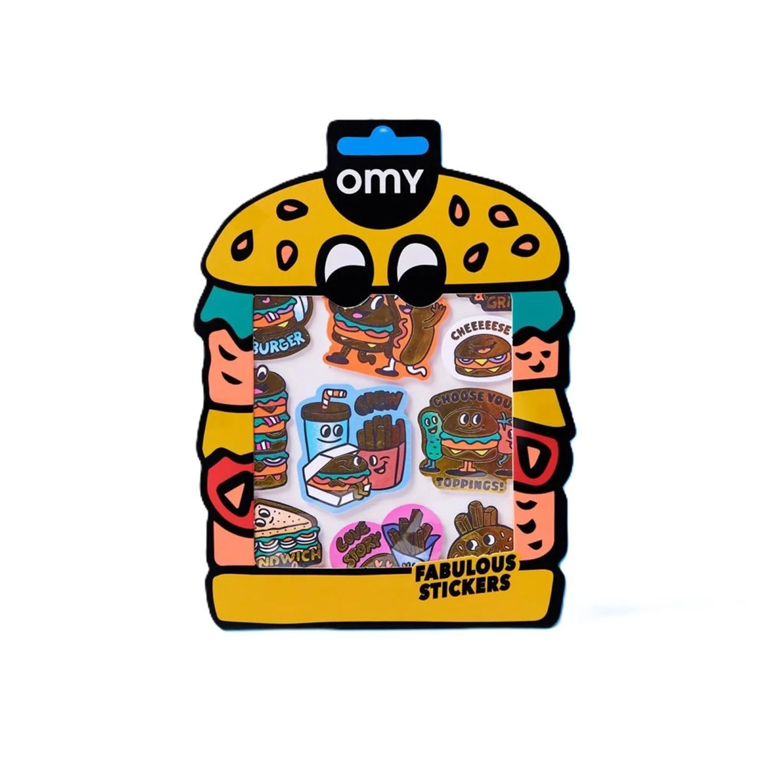 OMY Burger Sticker Book 6 pcs
