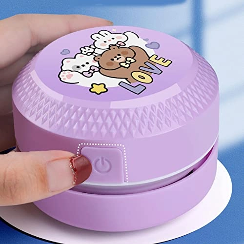 Mini Vacuum - Cordless 360-degree Rotatable 8.6x8.6x13.1cm