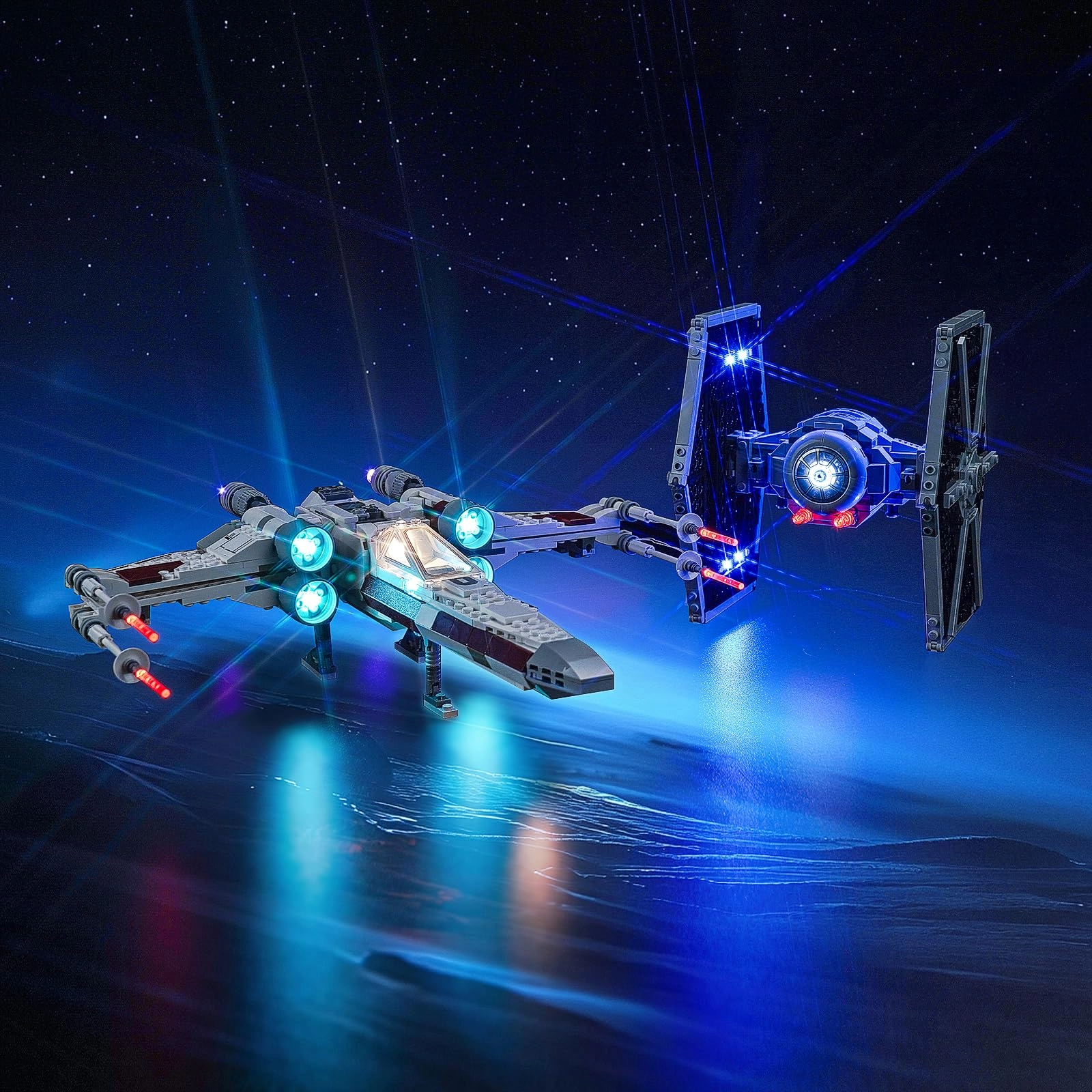 Brickshining LED Lighting Kit for TIE Fighter & X-Wing Mash-up 75393