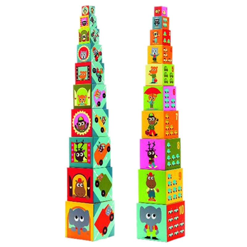 DJECO Vehicle Blocks - Suitable for 12 months & above 10 piece(s)