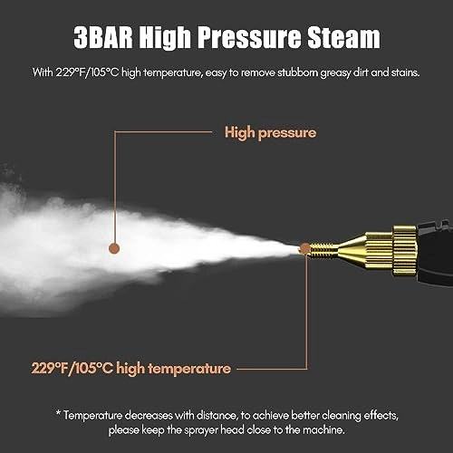 High Pressure Steam Cleaner - 3BAR 1L