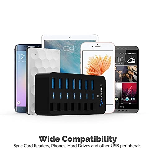 7 Port USB 3.0 Hub - 36W Individual Power Switches
