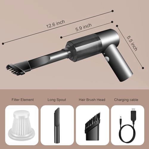 Cordless Handheld Vacuum Cleaner - High Power Rechargeable Mini Portable