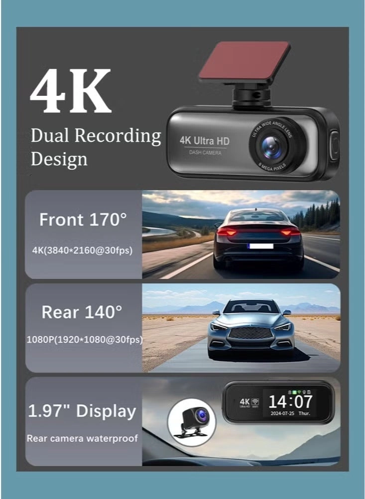 Dual Dash Cam - 4K