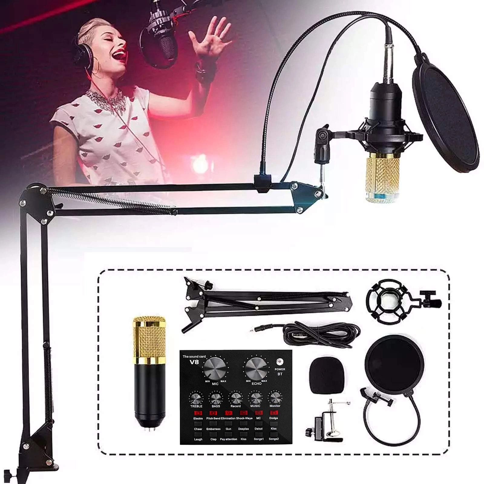 Cardioid Condenser Wired Microphone Kit