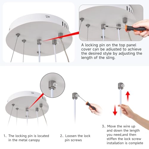 Dimmable LED Chandelier - 3000k to 6000k Dimmable
