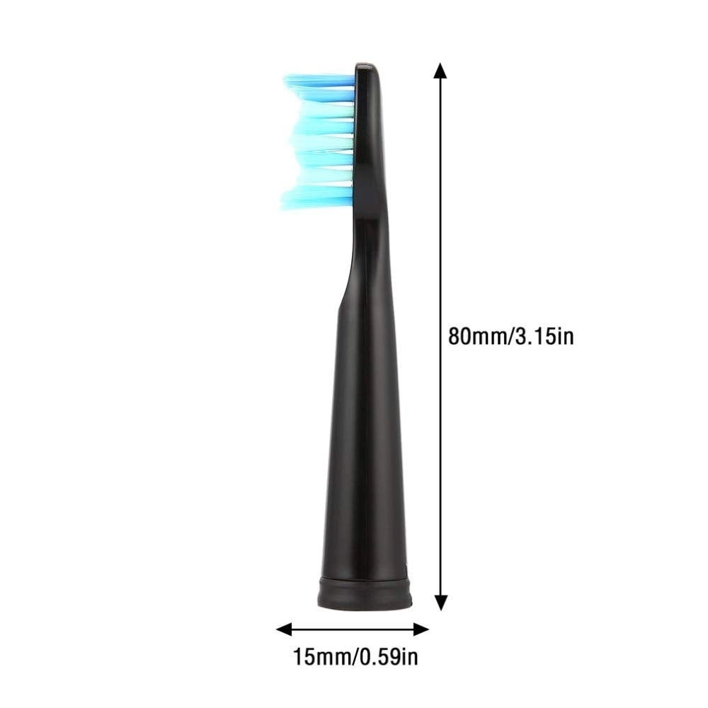 Electric Toothbrush Replacement Heads - 5 Pack FW507508551917959 FWD1 FWD3 FWD7 FWD8 Black