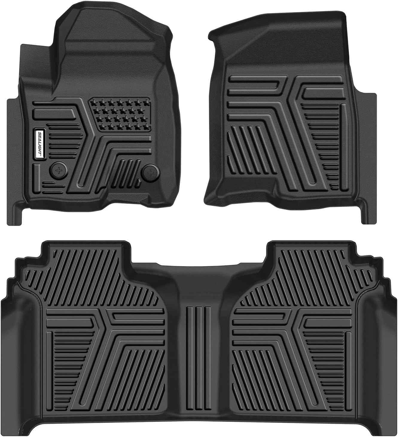SEALIGHT Custom Fit Floor Mats - Chevy Silverado & GMC Sierra 1500 2019-2026