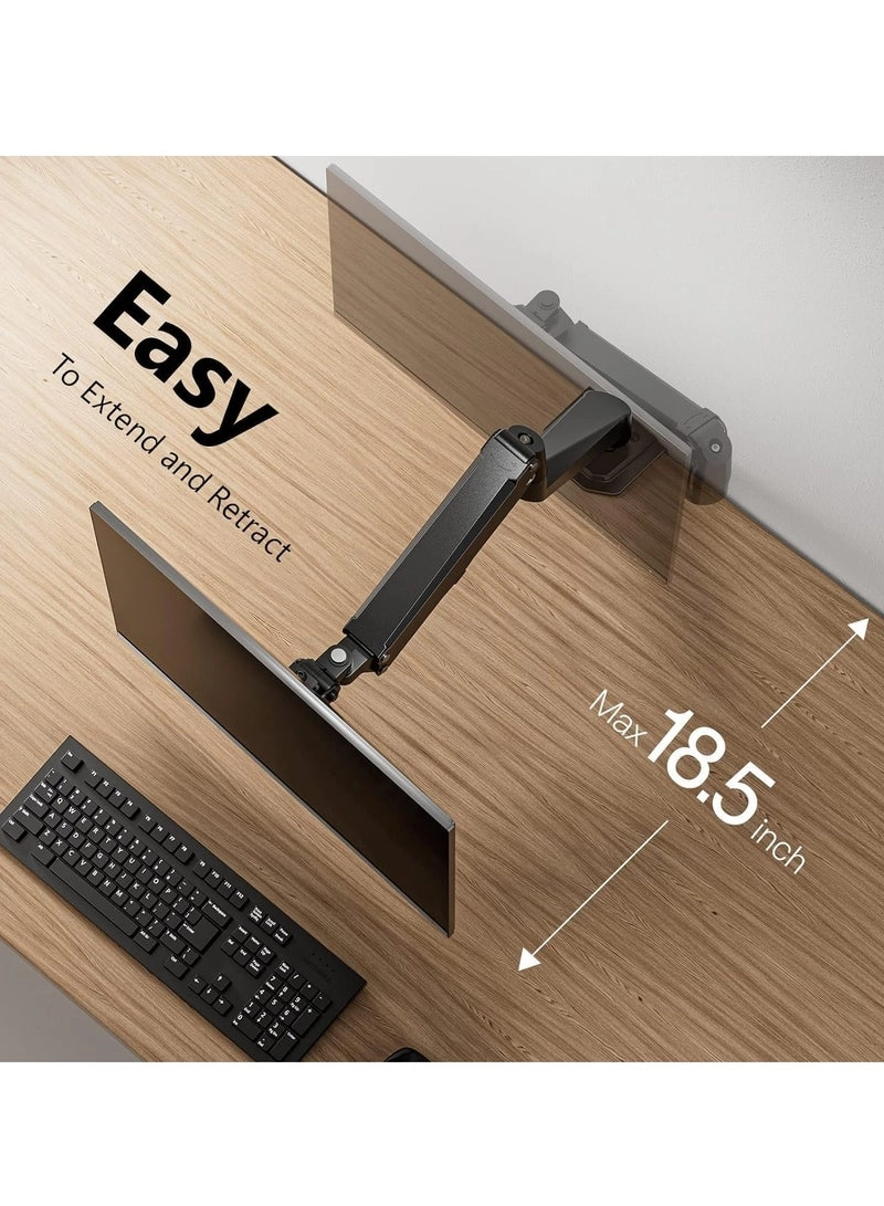 Single Monitor Arm - Single 13-32 Inch VESA 75x75/100x100mm