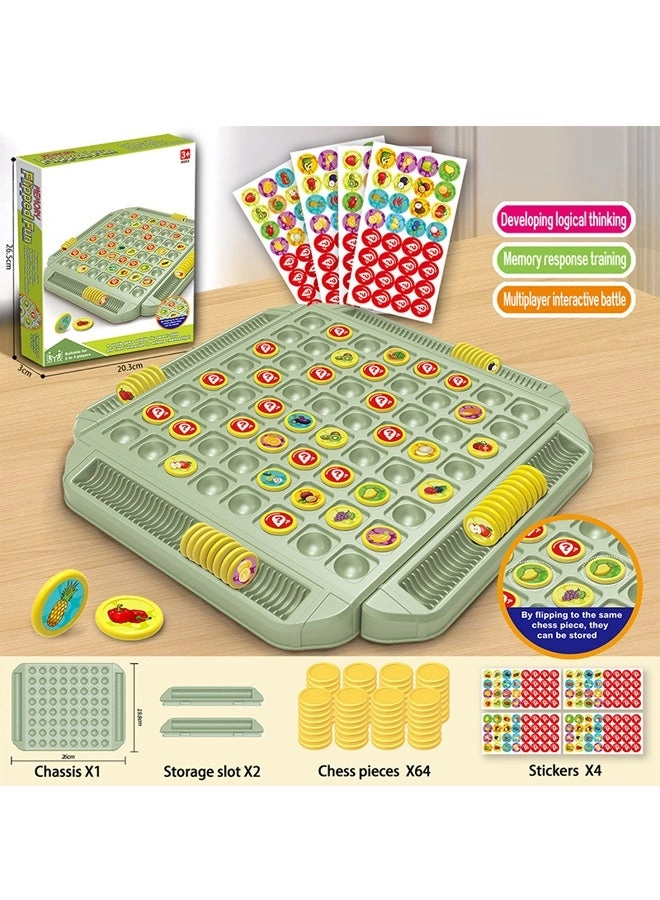 Fruit Flip Memory Chess Puzzle - 64 pcs