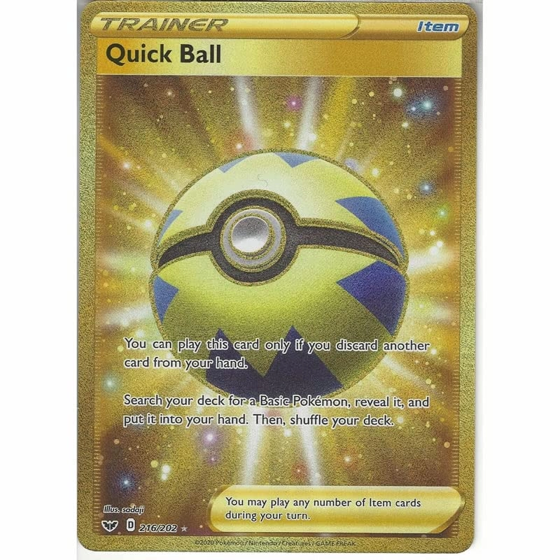 Pokémon Quick Ball 216/202 - 1pcs + Toploader