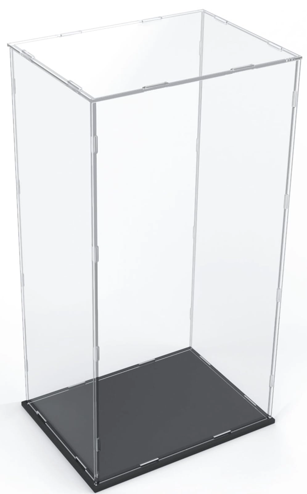 DuvinDD Acrylic Display Case - 29 inch Tall Clear Black Base