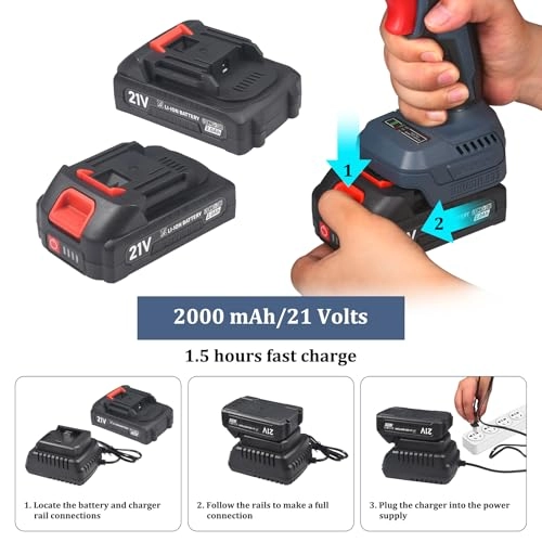 Cordless Drill - 2000 Milliamp Hours Set