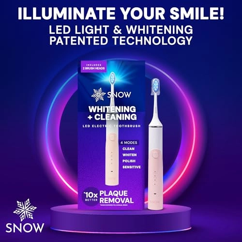 LED Whitening Electric Toothbrush - Sonic Technology 4 Modes Rechargeable